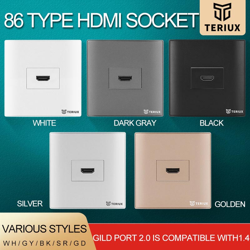1 hoyo de la pared HDMI